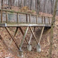 Walking Bridge and Wooden Vehicle Bridge