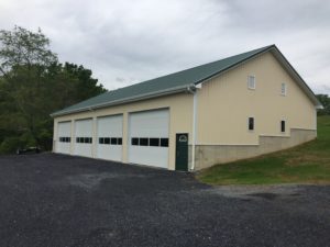 custom built equipment shed